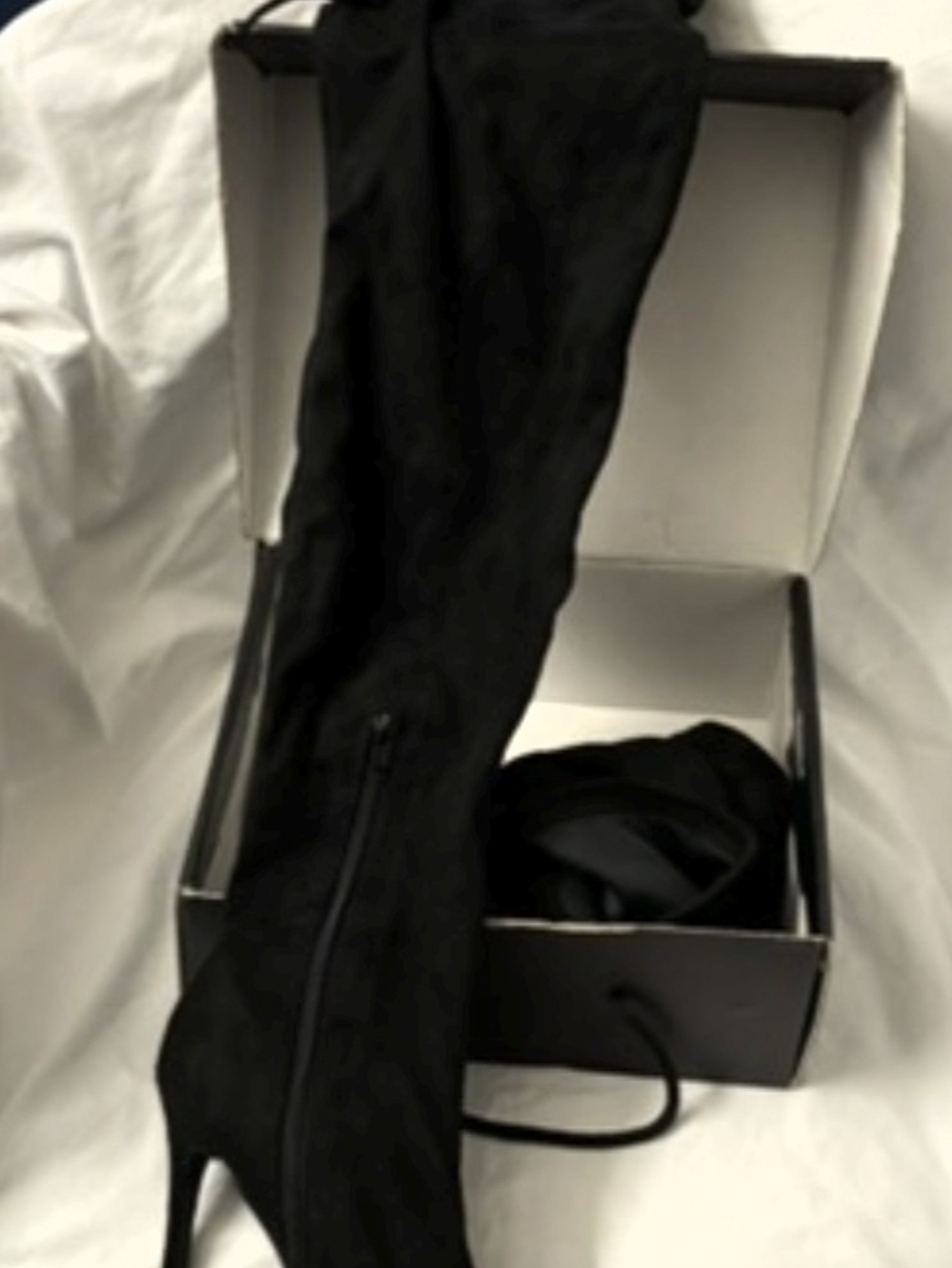 Fashion Nova Black Over-The-Knee Stiletto Stretch Pants